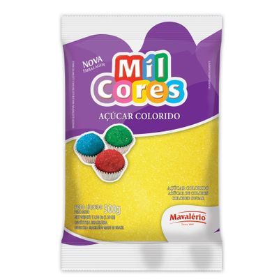 ACUCAR AMARELO MIL CORES 80G