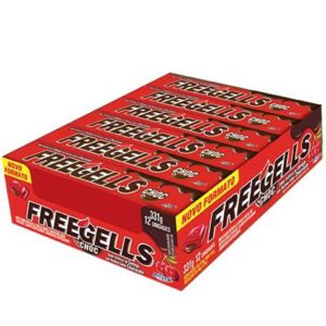 DROPS FREEGELLS CEREJA REC SABOR CHOC C/12UN